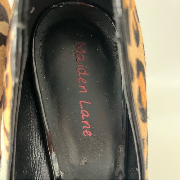 Like New - Maiden Lane Calf Hair Leopard Print, Peep-Toe - Picture 7 of 8